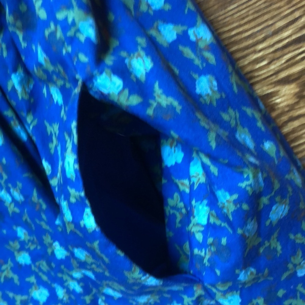Taylor Swift Madewell Floral Rosette Blue Dress 2 - Picture 6 of 9